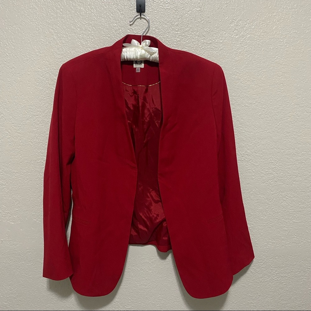 Red Blazer by Anne Klein